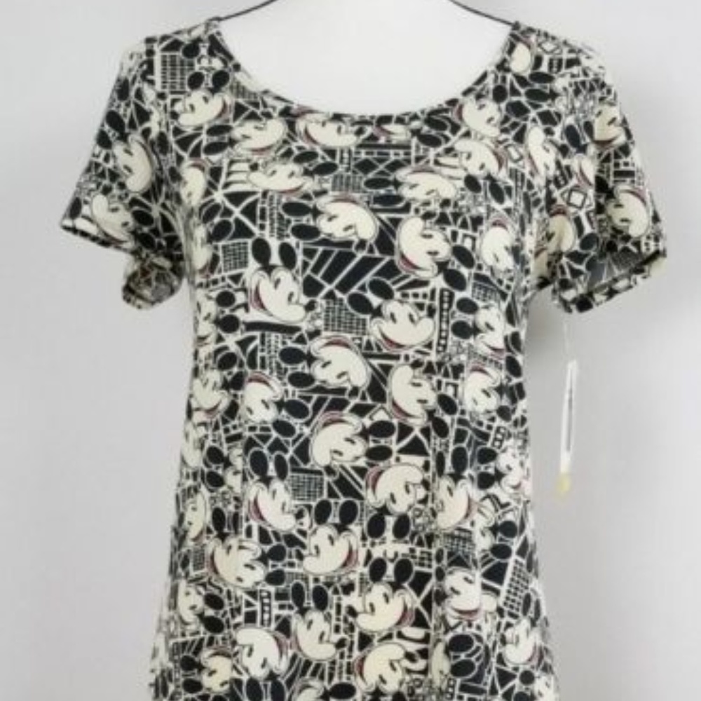 LulaRoe Womens T Shirt Disney Mickey Mouse XS New